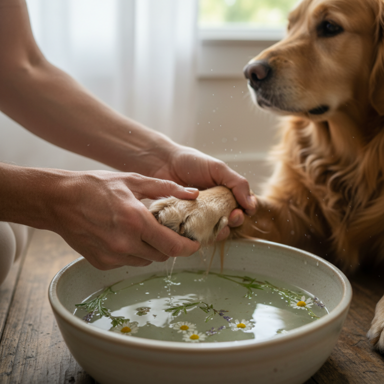 =dog allergy foot soak — Expert veterinary guide by AllergyPup