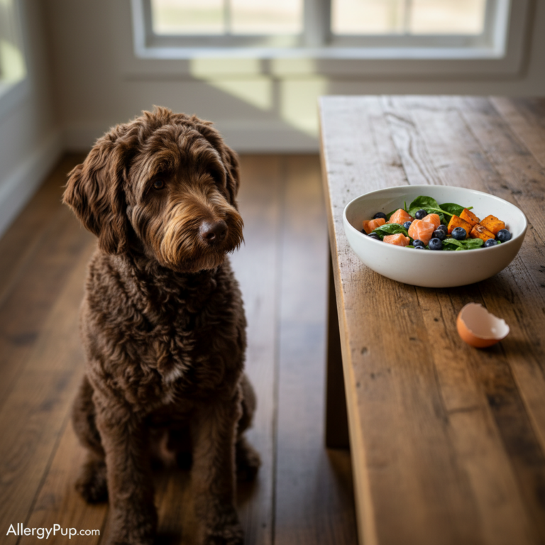 =dog allergy to eggs — Expert veterinary guide by AllergyPup
